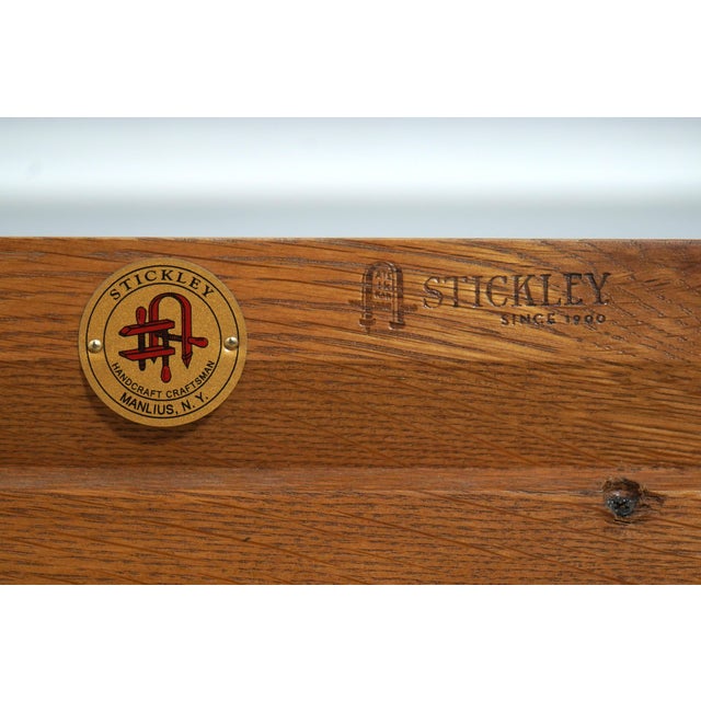 Stickley Mission Oak 40 Inch Low Open Bookcase For Sale - Image 12 of 13