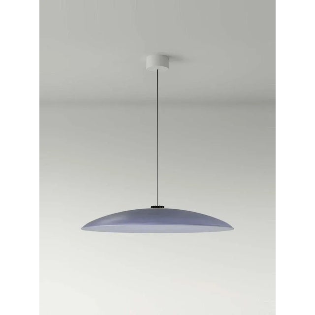 Contemporary Large Blue Headhat Plate Pendant Lamp by Santa & Cole For Sale - Image 3 of 10