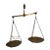 1918 Ottoman Empire Brass 16" Balance Scale — Crowned Anchor Maritime Guild Mark For Sale