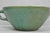 Vintage Primitive Green Glazed Ceramic Pottery Large Mixing Bowl W Handle For Sale - Image 9 of 18