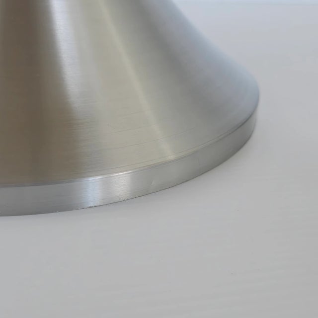 1960s Vintage Magazine Rack in Brushed Steel and Acrylic Glass, 1960s For Sale - Image 5 of 13