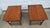 Brown Vintage Pair of Hitchcock End Side Tables Farmhouse Designer For Sale - Image 8 of 9