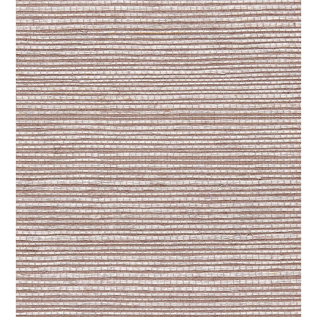 Contemporary Sample - The House of Scalamandr�� Sisal Wallcovering, Amethyst For Sale - Image 3 of 3