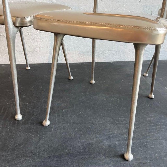 Mid-Century Modern "Gazelle" Aluminum Dining Chairs by Shelby Williams For Sale - Image 10 of 10
