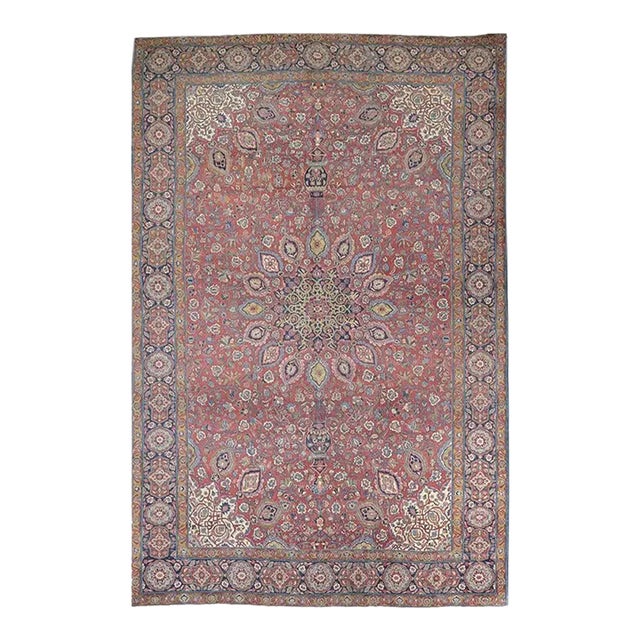 1950s Persian Tabriz Area Rug 12’7″ X 18’11” For Sale