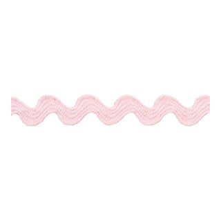 Sample - Schumacher Ric Rac Tape Small Tape in Pale Pink For Sale