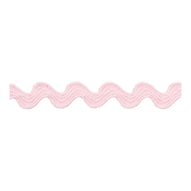 Sample - Schumacher Ric Rac Tape Small Tape in Pale Pink For Sale