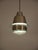 Rare Stilnovo pendant similar in style to Fontana Arte pendant lights of the same period. Faceted glass, nickelled and...