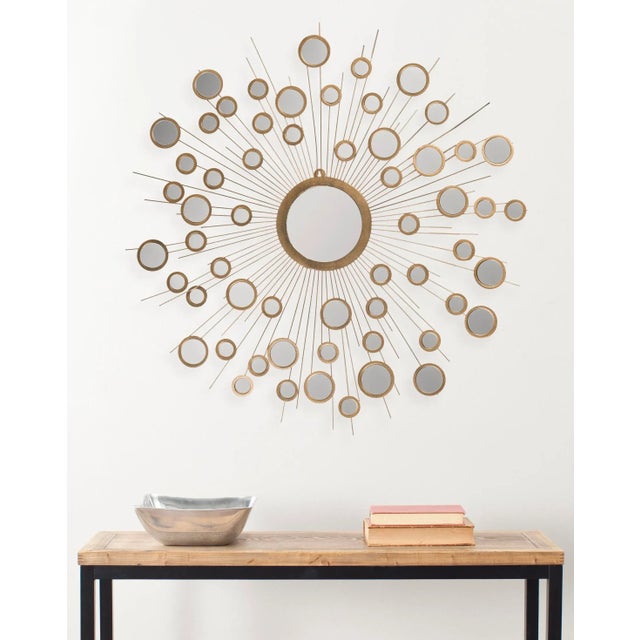 Modern Watson Mirror in Gold For Sale - Image 3 of 4