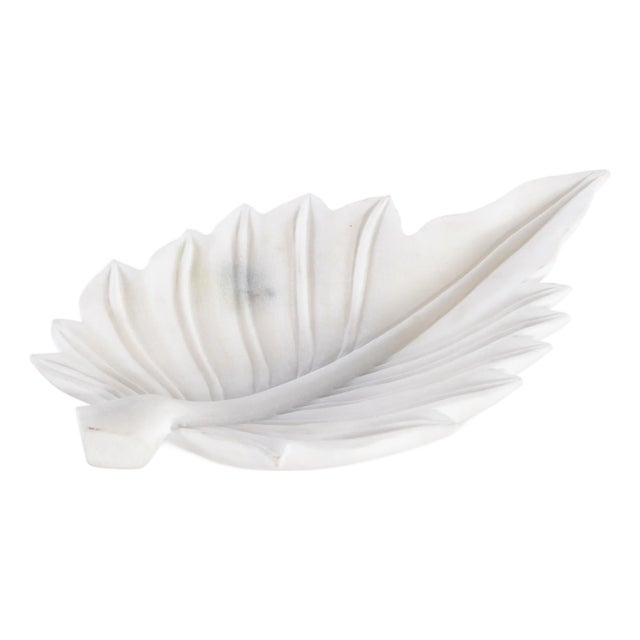 Maitland-Smith White Palm Dish For Sale