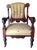 19th-Century Eastlake Victorian Walnut Parlor Fauteuil Arm Chair For Sale