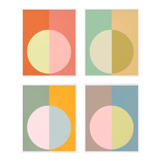 Midcentury Forevers by Stephanie Henderson in White Frame, Medium Art Prints, Set of 4 For Sale