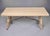 Italian Bleached Oak Trestle Table With Wrought Iron Stretcher For Sale - Image 12 of 12