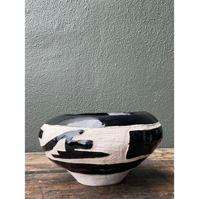 Vintage Original Studio Pottery Coil Vase For Sale - Image 9 of 12