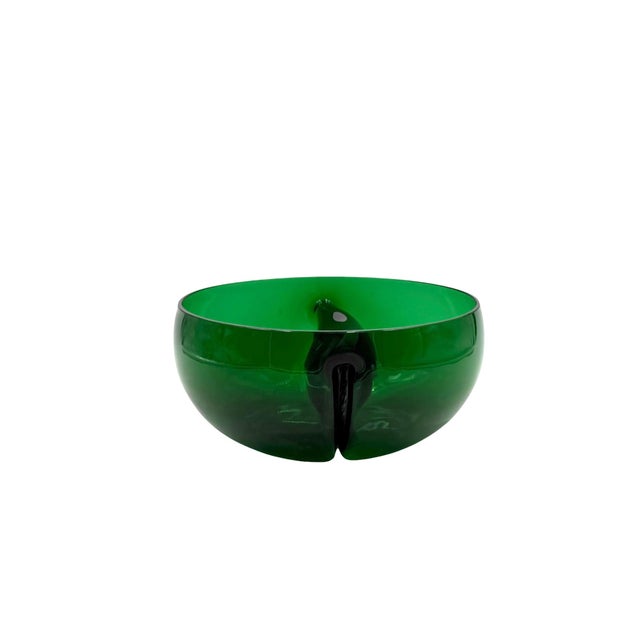 1960s Mid-Century Green Glass Bowl / Centerpiece, Italy 1960s For Sale - Image 5 of 13