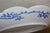 Early 20th Century Antique Blue & White Scalloped Maple Leaf Serving Tray Platter Dish For Sale - Image 5 of 10