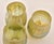 Bronze Antique Tiffany Studios Three-Light Favrile Glass Lamp "Pulled Feather Shades" For Sale - Image 8 of 12