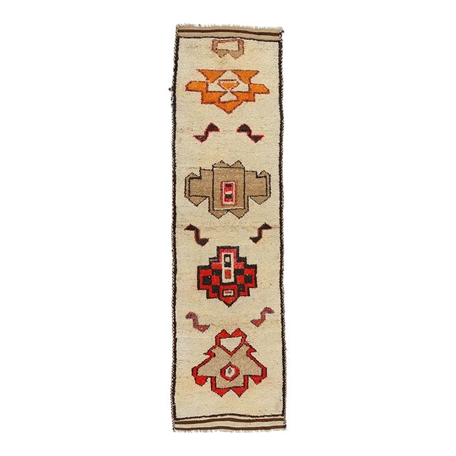 Vintage Tribal Kurdish Rug Runner - 02'11 X 10'06 For Sale