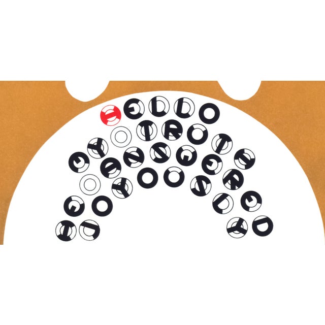 Original serigraph (silkscreen) print from the 1969 limited edition collection "DMT 42" by Gerald Laing, with poetry by...