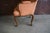 Late 20th Century Wood Frame Upholstered Dining Arm Chair For Sale - Image 5 of 10