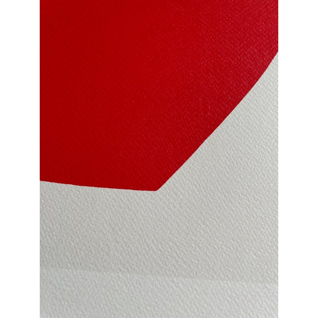 Ellsworth Kelly (1923-2015), Red White, 1962, Copyright Hèritieres De Ellsworth Kelly, Sabam Belgium 2004, Printed in Belgium For Sale - Image 6 of 6