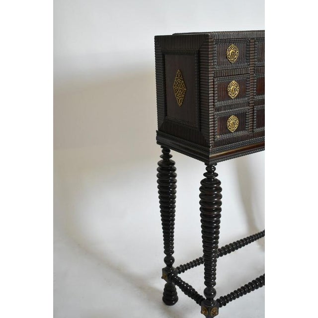 Turned Wood Cabinet For Sale - Image 4 of 6