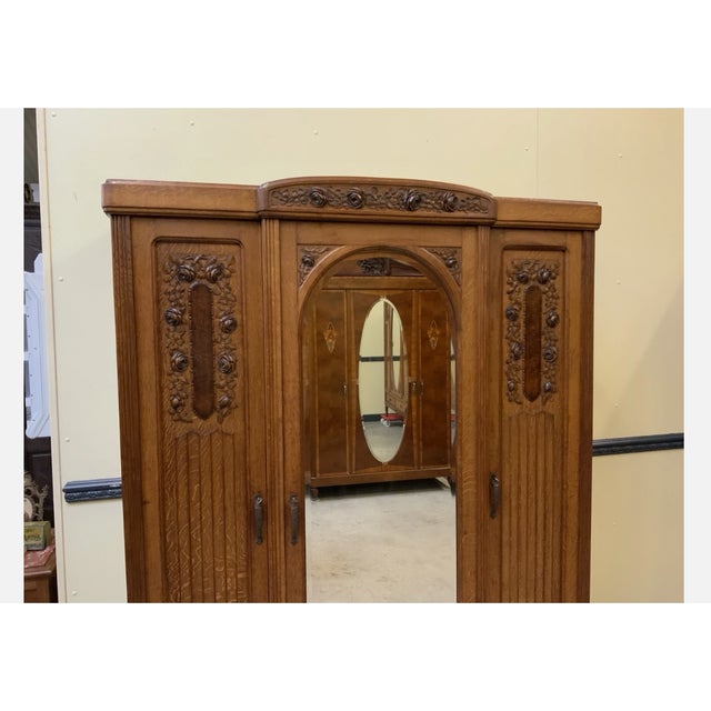 Art Deco Wardrobe, 1930 For Sale - Image 10 of 12