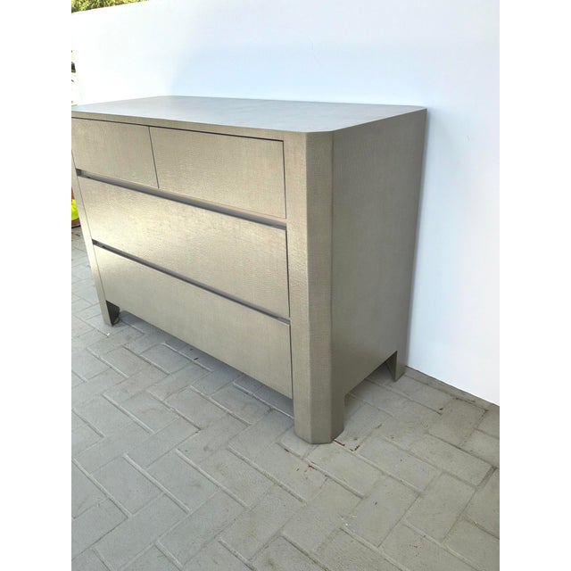 Modern Made Goods Co. Lena Faux Raffia Dresser. For Sale - Image 3 of 8