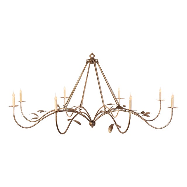 Belfair Chandelier W/ Leaves by Lowcountry Originals For Sale