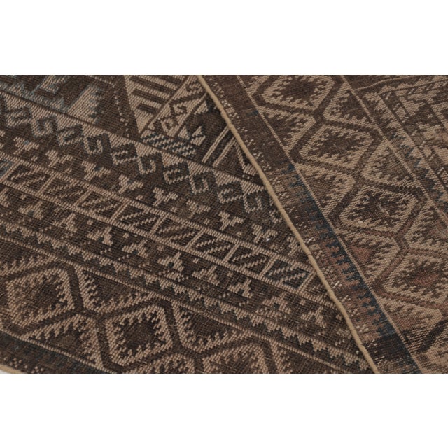 Vintage Turkish Rug With Geometric Patterning in Earthy Tones - Rug & Kilim For Sale - Image 10 of 10