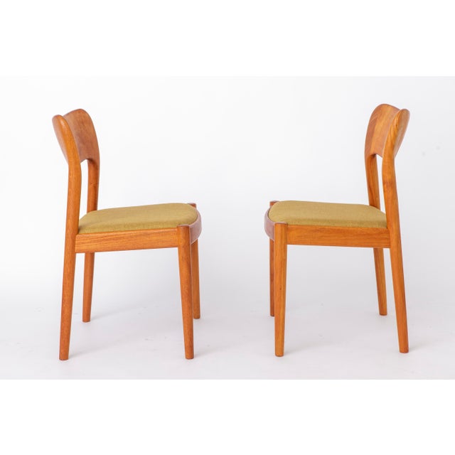 Mid-Century Danish Ole Dining Chairs in Teak by Niels Koefoed for Koefoeds Hornslet, 1970s, Set of 6 For Sale - Image 3 of 12
