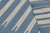Textile Rug & Kilim’s Indian Dhurrie Rug in Deep Blue and White Stripes For Sale - Image 7 of 9