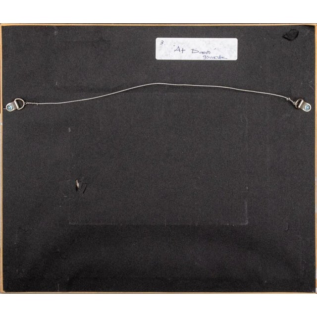 Textile Joan Shapiro "At Dawn" Gouache on Canvas Board For Sale - Image 7 of 8