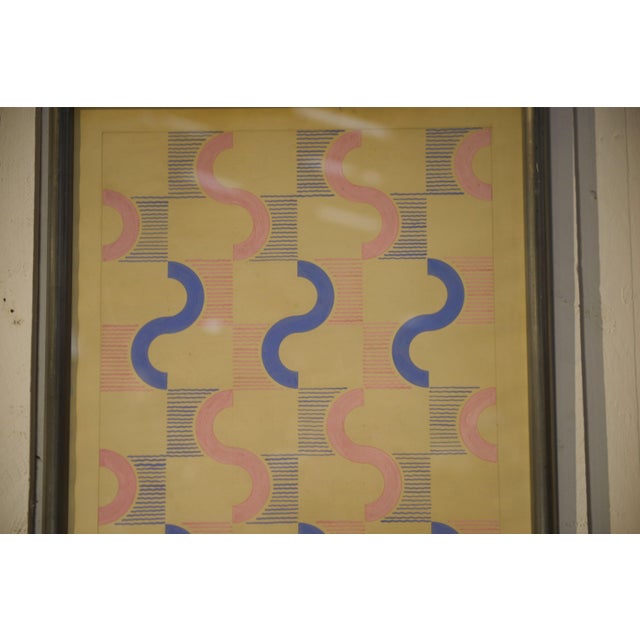 Modern Jean Boris Lacroix, Modernist Composition, 1940s, Gouache on Paper For Sale - Image 3 of 13