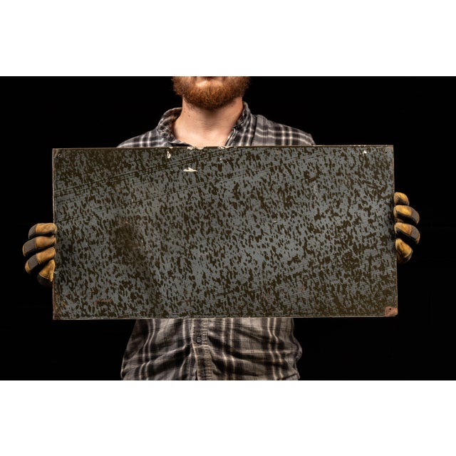 Metal Vintage Hilltop Tin Advertising Sign For Sale - Image 7 of 7