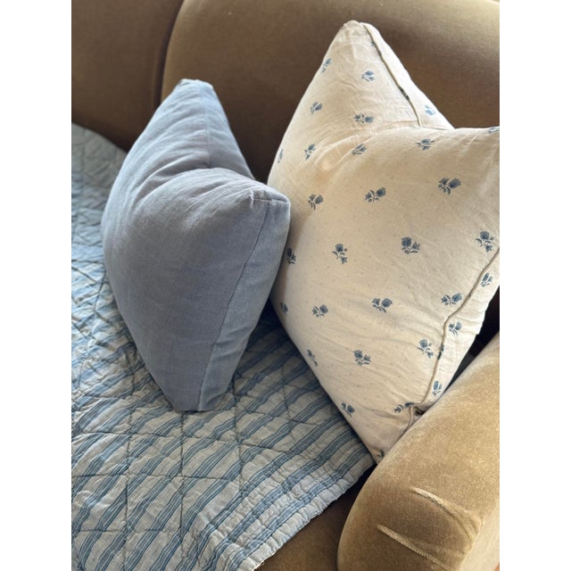 Blue Decor Barbares Polonaise Custom Pillows, Pair For Sale - Image 8 of 10