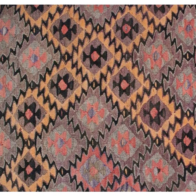 Early 20th Century Persian Qazvin Kilim For Sale - Image 4 of 5