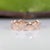 Natural Diamond Ring in 14k Gold | Unique Geometric Band Ring, Size 6.75 For Sale - Image 10 of 10