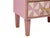 This pair of Italian bedside tables presents a striking optical effect, mixing pink and white Murano glass with elegant...