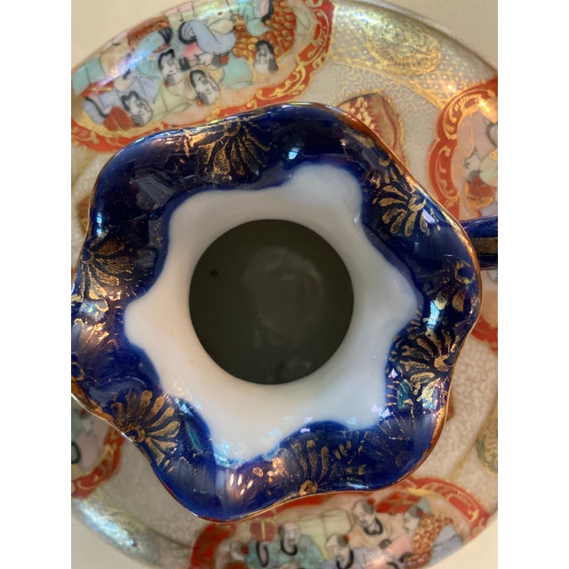 Kutani Japanese 3 Leg Porcelain Vase For Sale - Image 13 of 14
