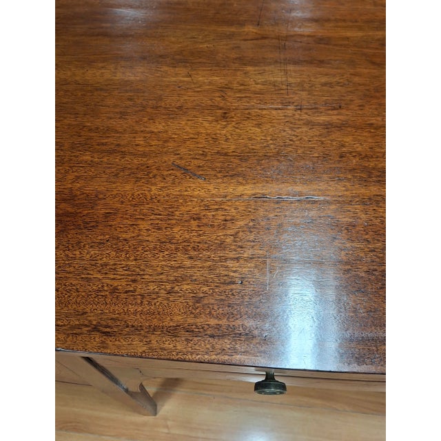 George III Inlaid Mahogany Demilune Sideboard For Sale - Image 12 of 12