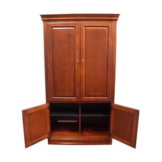 Wood Thomasville Impressions Martinique Collection Contemporary Traditional Style 43" Media Armoire 34941-856 For Sale - Image 7 of 12