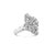 Contemporary Two Carat Baguette Diamond Cocktail Ring 14k White Gold, Size 7.5 For Sale - Image 3 of 5