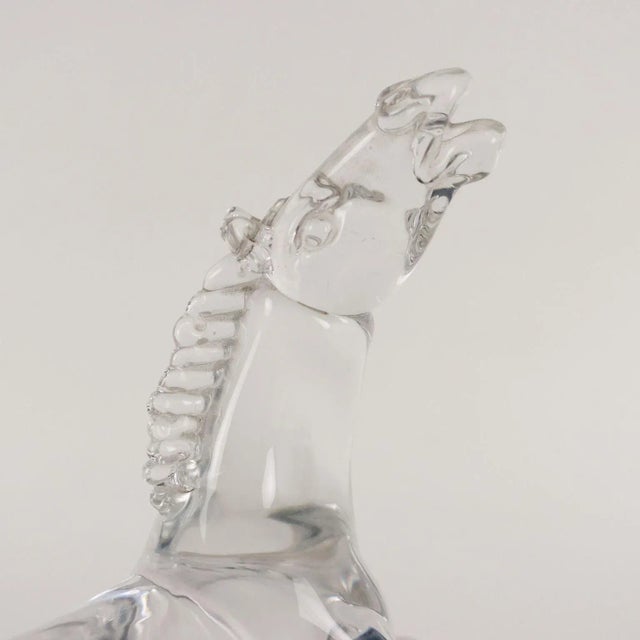 Glass Sculpture of Horse by Arnaldo Zanella For Sale - Image 3 of 8