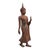 Chinese Thai Sukhothai Style Bronze Buddha Garden Statue C1920 For Sale - Image 3 of 9
