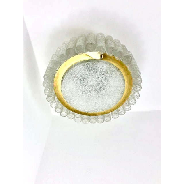 Ice Glass Plafoniere from Doria Leuchten, 1960s For Sale - Image 12 of 16