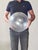 Globe Pendant Light in Blown Bubble Glass and Chrome Frame, Germany, 1970s For Sale - Image 8 of 9