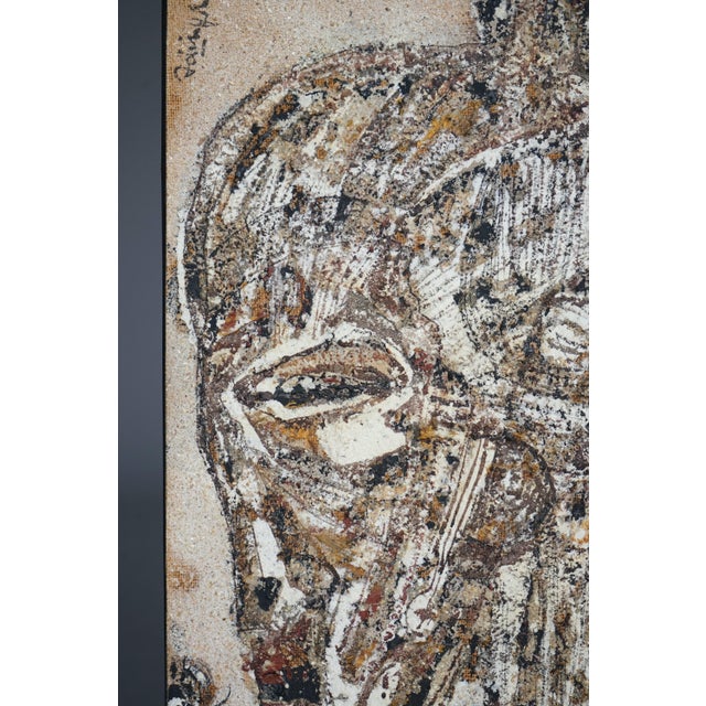 Georges Ebrin Adingra, Composition, 1975, Mixed Media For Sale - Image 4 of 9