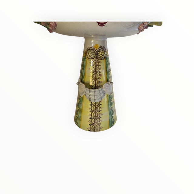 Abstract Bjørn Wiinblad (1918–2006) V16 “Eva” Large 20.5" Figural Centerpiece Candelabrum Denmark 1999 For Sale - Image 3 of 12