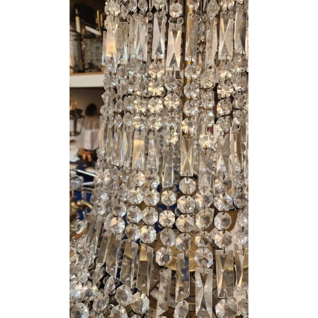 Early 19th Century Crystal and Bronze Chandelier For Sale In Dallas - Image 6 of 10